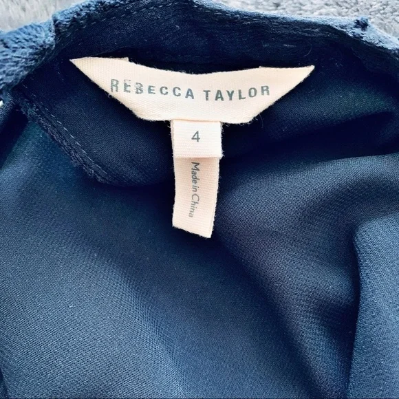 Rebecca Taylor Lace Off The Shoulder Top Size 4 - Picture 8 of 8